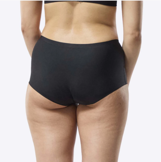 DUMMY - WUKA adolescente Stretch™ Boxer Short talle medio flujo abundante Negro - S-L
